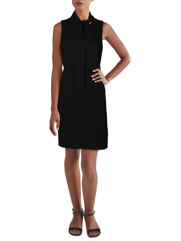 Womens V Neck Cocktail Shift Dress