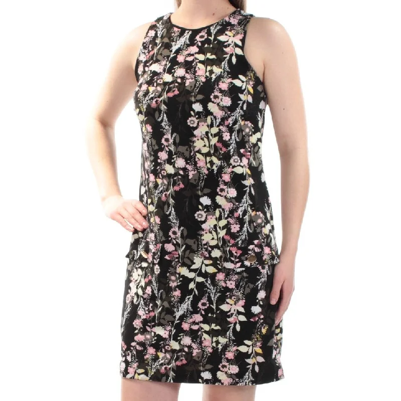 INC International Concepts Floral-Print Shift Dress Tangled Ivy XS