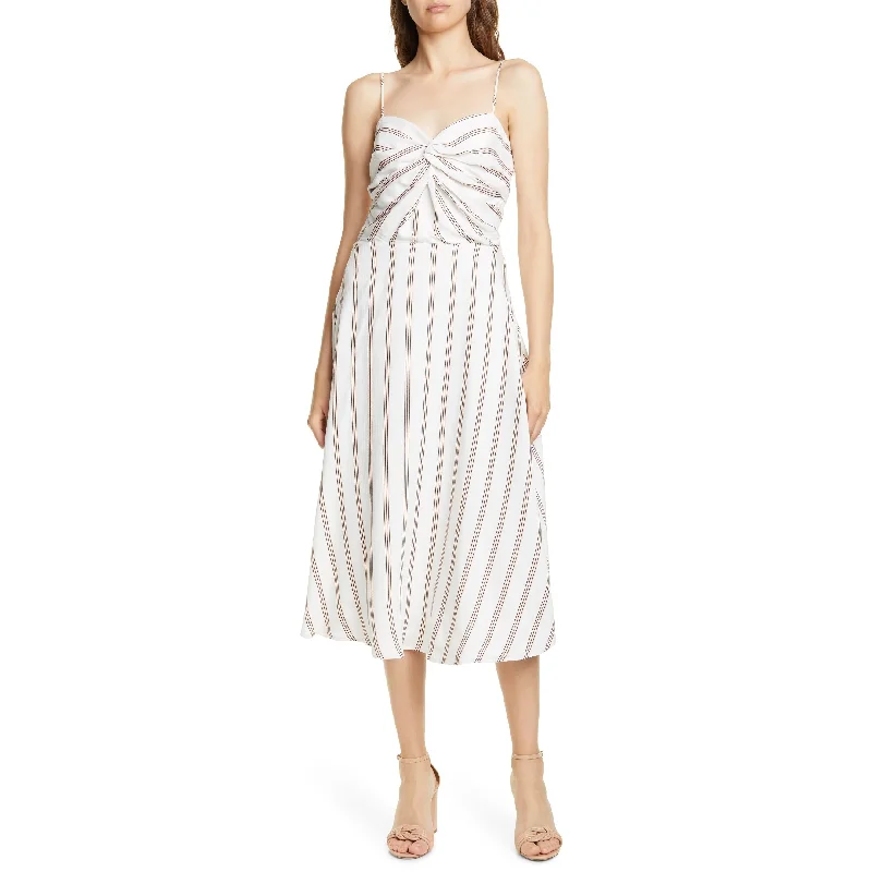 Joie Women's Chalten Striped Dress White Size 10