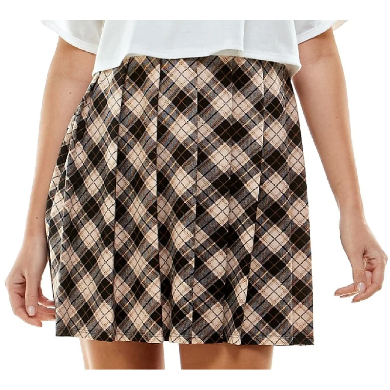 Kingston Junior's Two Piece Printed Skirt Dress Brown Size X-Large