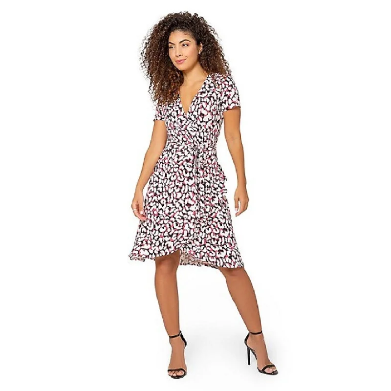 Leota Women's Brandy Dress In Brushstroke Leopard Fruit Size S