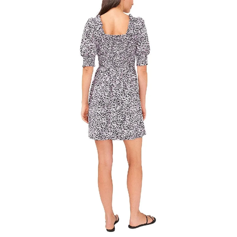 Riley & Rae Women's Ditsy Breeze Dress Gray Size Large