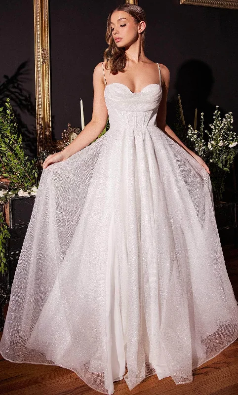 Cinderella Divine CD253W - Sparkling Sleeveless Bridal Gown