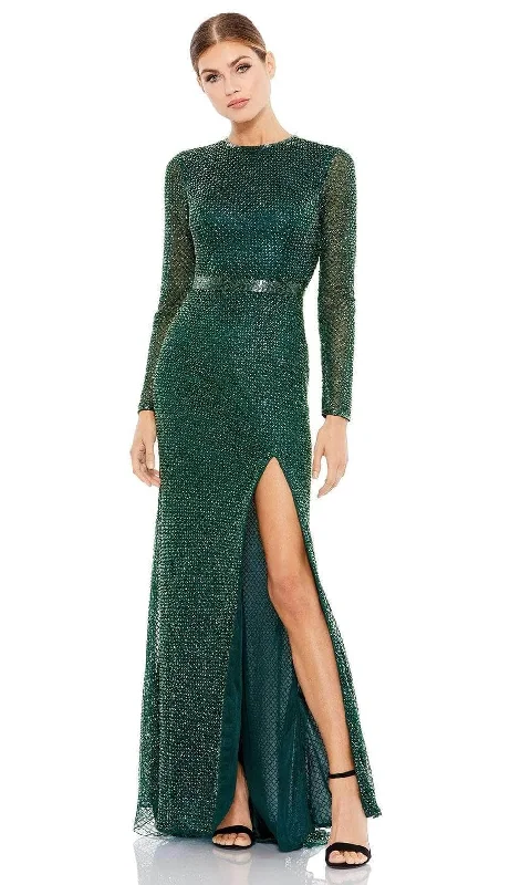 Mac Duggal Evening - 5056D Beaded High Slit Gown