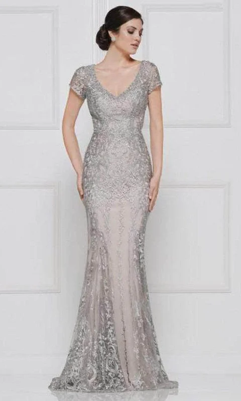 Rina Di Montella - Lace Applique Trumpet Evening Dress RD2657